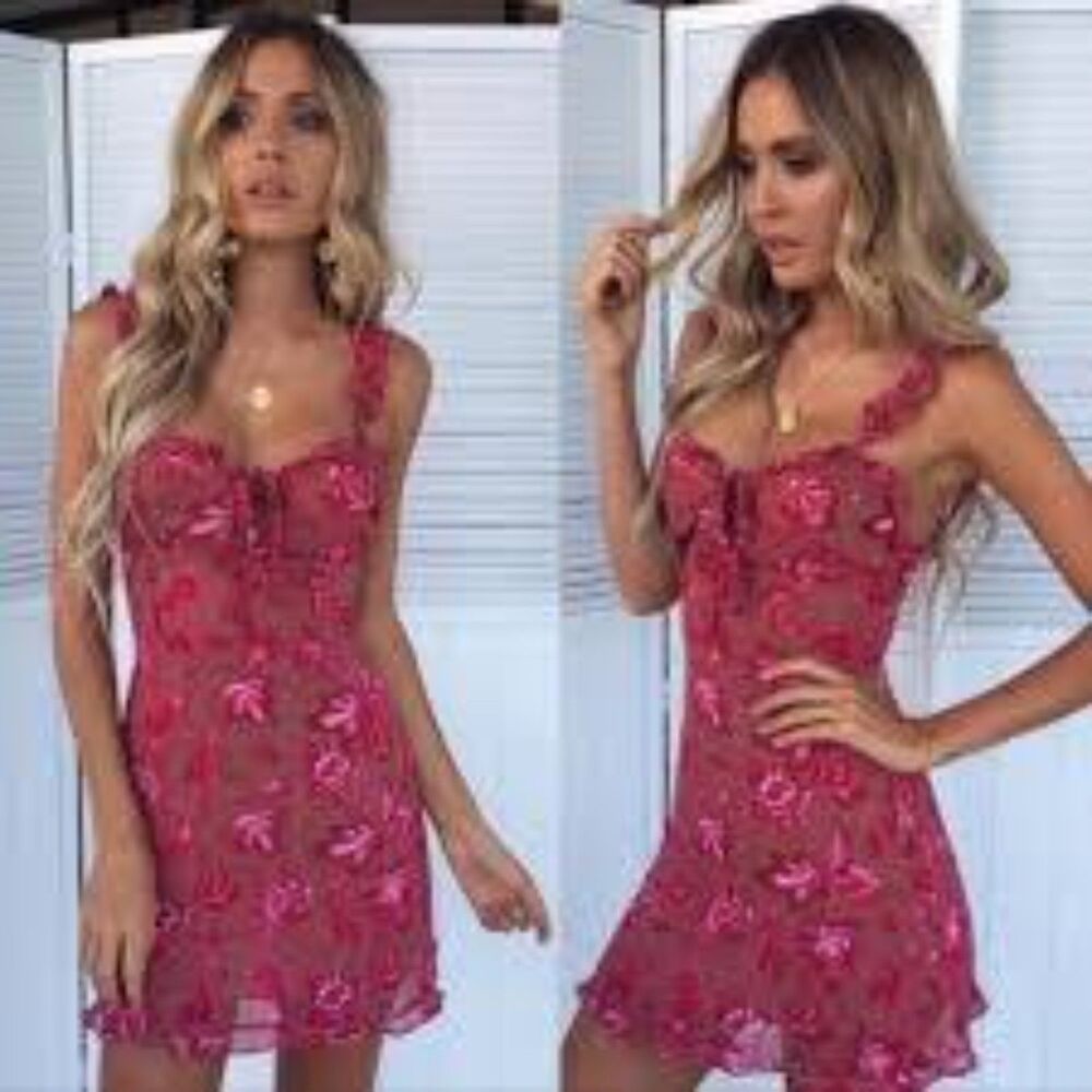 White Fox Sweet Fling Mini Dress XS
